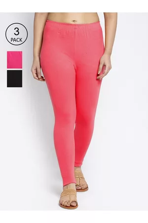 GRACIT Women Pack Of 3 Solid Ankle-Length Leggings