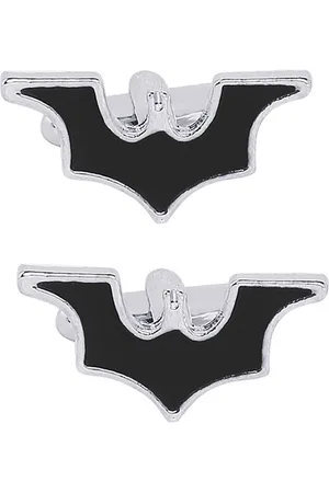 Bodha Rhodium-Plated & Black Quirky Cufflinks