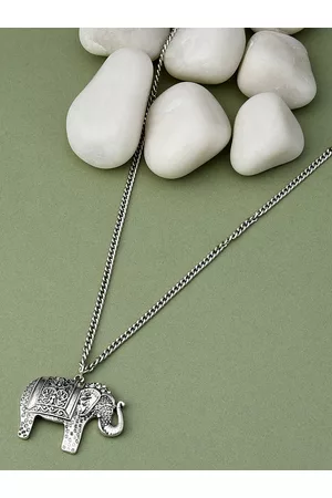 Ami Silver-Toned Silver-Plated Antique Necklace