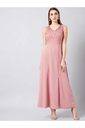 ATHENA Women Embellished Pink Maxi Dress