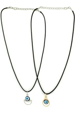EL REGALO Set of 2 Gold-Toned & Silver-Toned Necklace