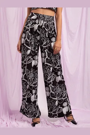 KENDALL + KYLIE Women Black Loose Fit Trousers