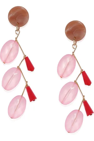 Blisscovered Pink Contemporary Drop Earrings