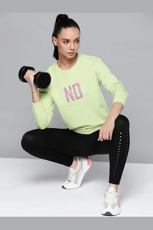 Slazenger Women Green Printed Sweatshirt