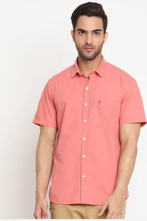 CANTABIL Men Red Original Semi Sheer Casual Shirt
