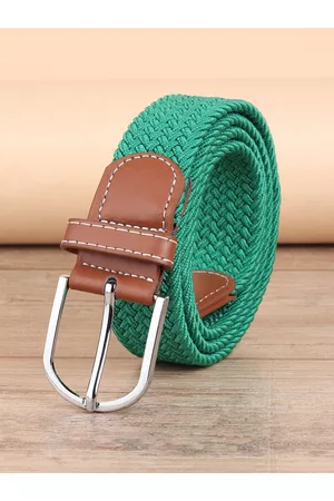 ZORO Men Green Canvas Belt