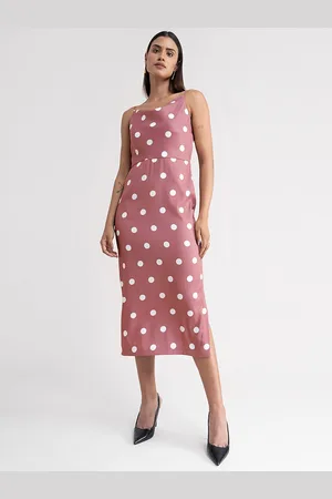 FableStreet Women Pink Formal Sheath Midi Dress
