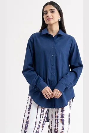 FableStreet Women Blue Comfort Shirt