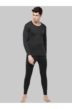 dollar Men Black T-Shirt & Bottom Thermal Set
