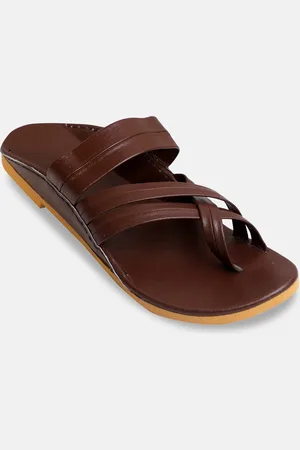PANAHI Men Brown Comfort Sandals