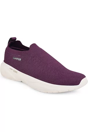 Campus Women Purple Mesh Walking Shoes