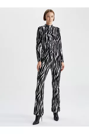 DeFacto Women Animal Printed Casual Trousers