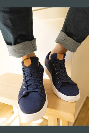 TOMS Men Navy Blue Canvas Sneakers