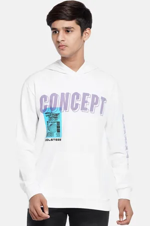 Pantaloons Boys White Printed Cotton Sweatshirt