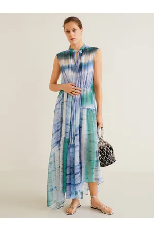 Buy MANGO Women Blue Denim Solid A Line Dress  Dresses for Women 6627602   Myntra