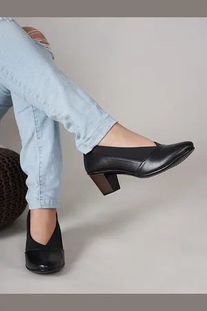 DressBerry Black Block Pumps Heels