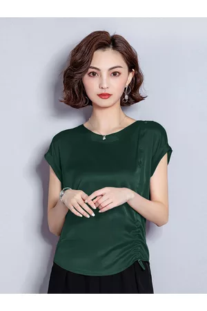 JC Collection Women Green Extended Sleeves Top