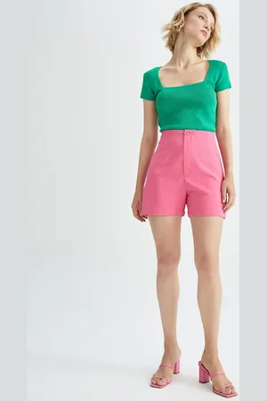 DeFacto Women Pink Shorts