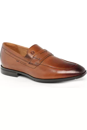 Ruosh Men Tan Brown Solid Formal Loafers