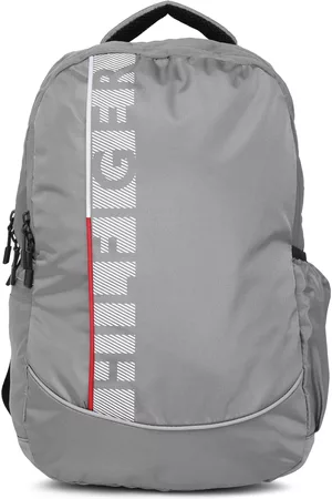 Tommy Hilfiger Unisex Grey Printed Backpack