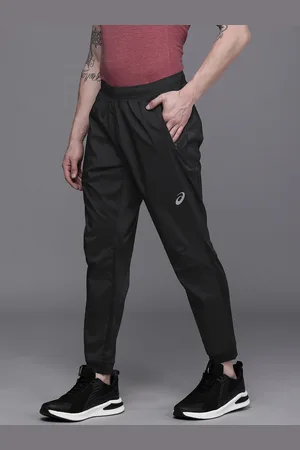 Asics Men Black Slim Fit Solid Running Joggers