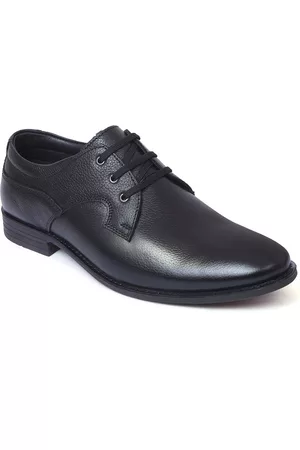 ZOOM Men Black Solid Leather Formal Shoe