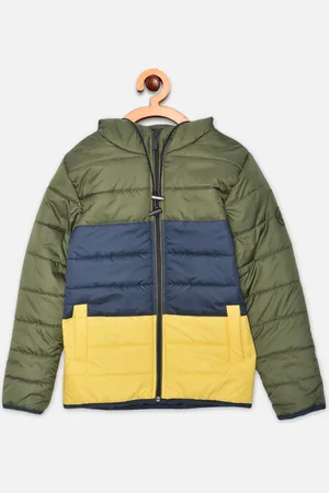 Crimsoune Club Boys Multicoloured Colourblocked Padded Jacket