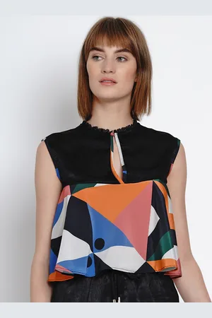 Erotissch Women Black Printed A-Line Top