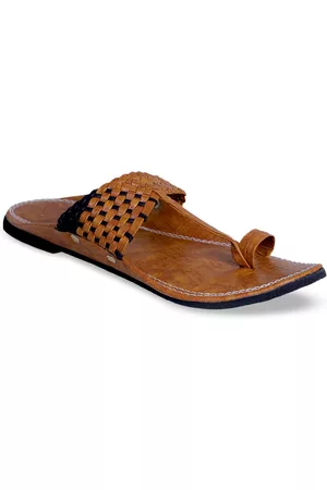 PANAHI Men Brown Comfort Sandals