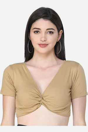Cation Blouson Crop Top