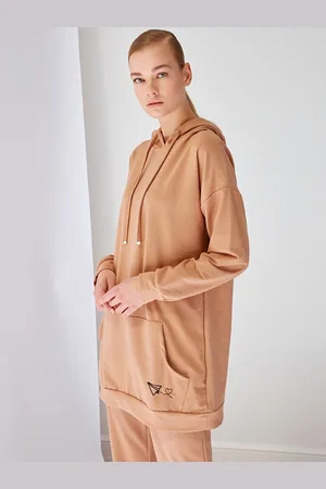 Trendyol Women Beige Solid Tracksuits