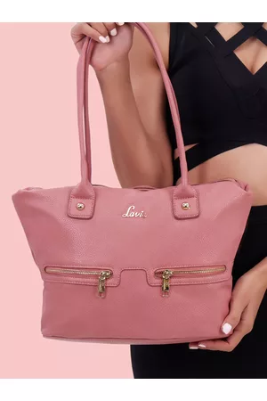 LAVIE Xoxo Women Peach Medium Tote Bag