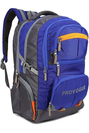 Provogue Unisex Blue & Grey Colourblocked Backpack