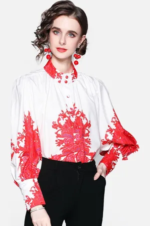 JC Collection Women White Floral Opaque Printed Casual Shirt