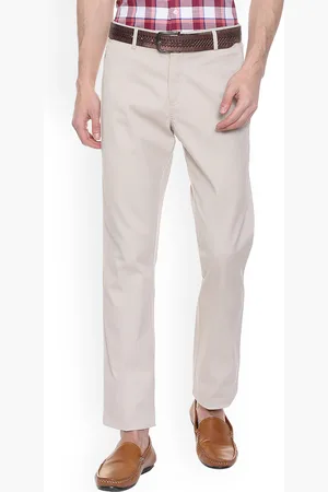Buy Allen Solly Men Textured Slim Fit Trousers  Trousers for Men 23146750   Myntra