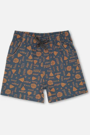 Sweet Dreams Girls Blue Printed Shorts