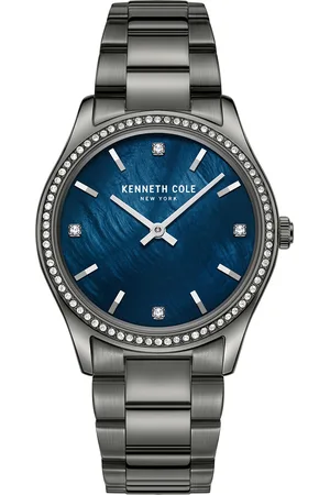 Kenneth Cole Men Embellished Dial & Stainless Steel Bracelet Style Straps Analogue Watch