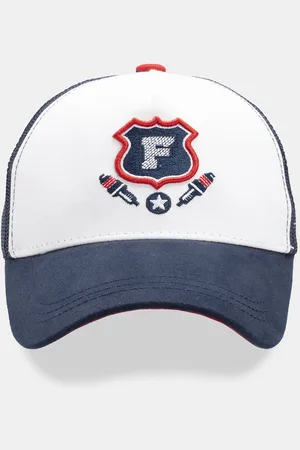 Status Quo Men White & Red Embroidered Baseball Cap