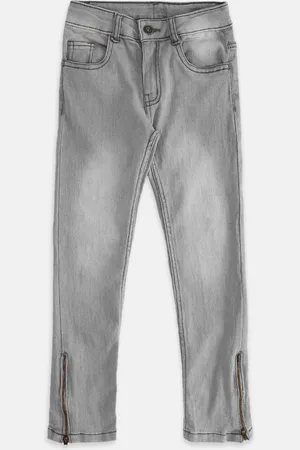 Pantaloons Girls Grey Heavy Fade Jeans