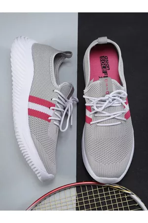 ASIAN Women Grey Mesh Running Sport Shoes