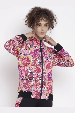 CHKOKKO Women Multicoloured Geometric Tailored Jacket
