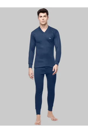 dollar Men Blue Solid Thermal Set