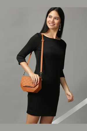 SHOWOFF Black Ethnic Sheath Dress