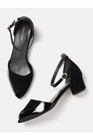 Marc Loire Women Black Solid Peep Toes