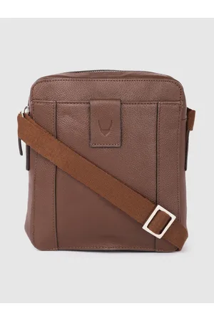 Hidesign Men Brown Solid Leather Messenger Bag