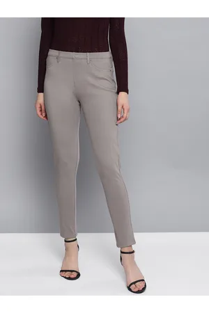 STREET 9 Women Grey Solid Skinny Fit Treggings