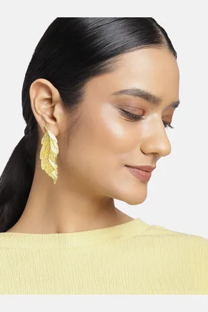 ESTELE Gold-Toned Contemporary Drop Earrings
