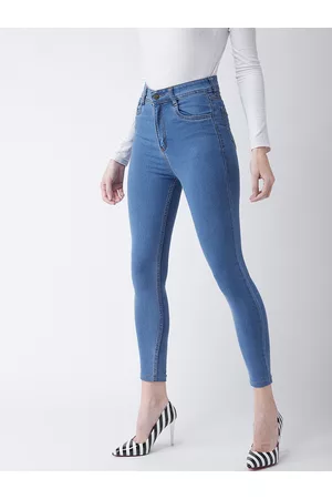 Miss Chase Women Blue Super Skinny Fit High-Rise Clean Look Jeans