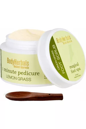 BodyHerbals Tan Removal Foot Scrub With Lemongrass & Spoon - 125 g
