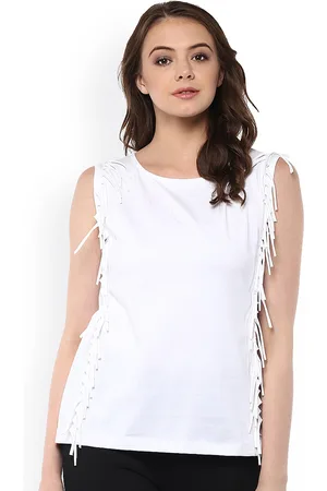Miss Chase Women White Solid Top
